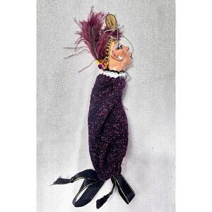 Katherine's Collection Showgirl Mardi Gras Candy Bag 7" Ornament Kleski Retired